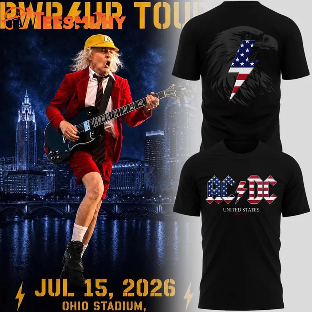ACDC POWER UP TOUR 2026 United States T Shirt