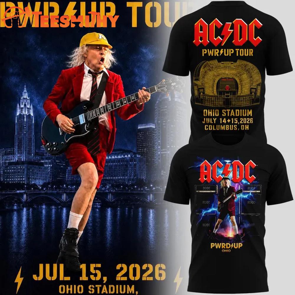ACDC POWER UP TOUR 2026 x Ohio Stadium T-Shirt