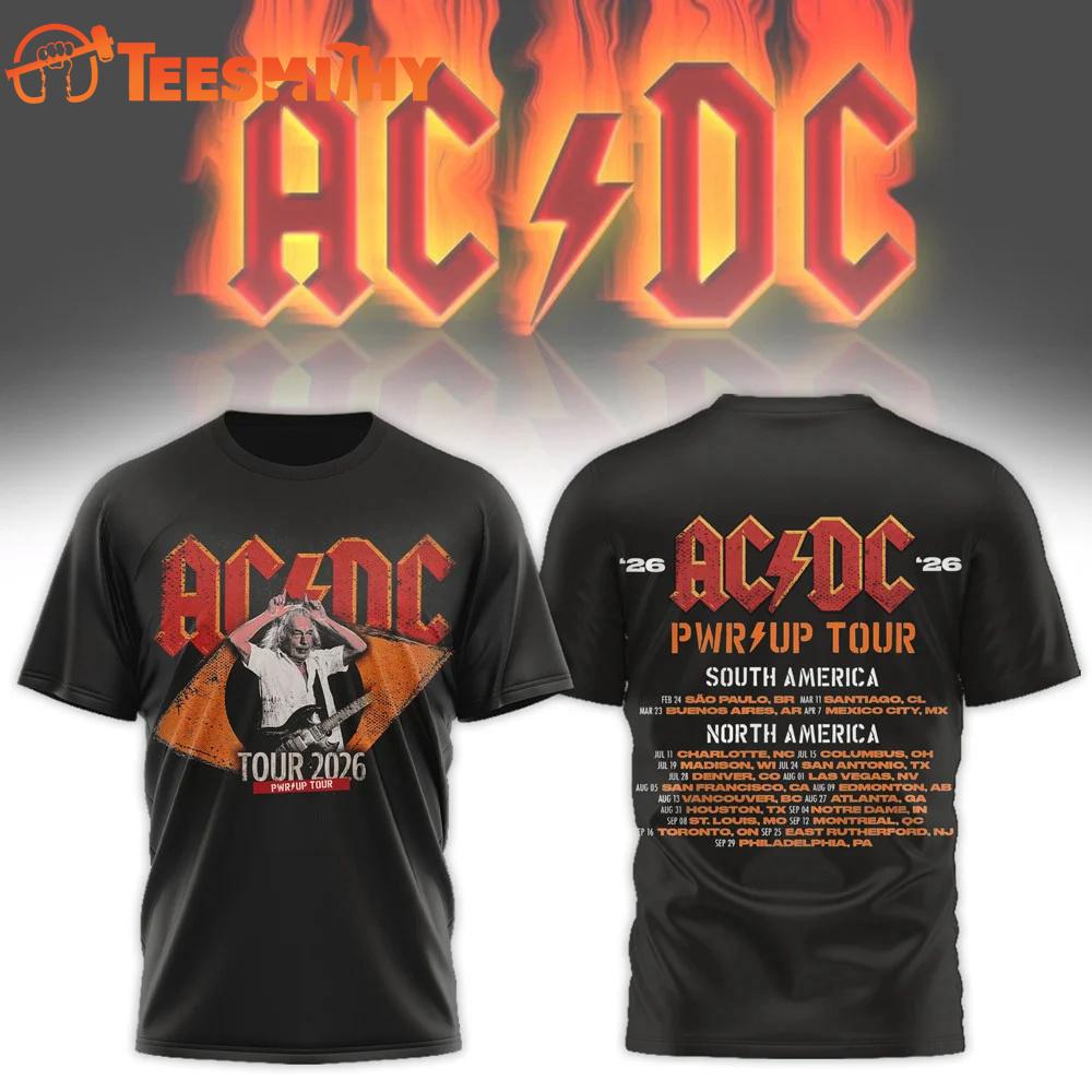 ACDC PWR Up Tour 2026 T Shirt