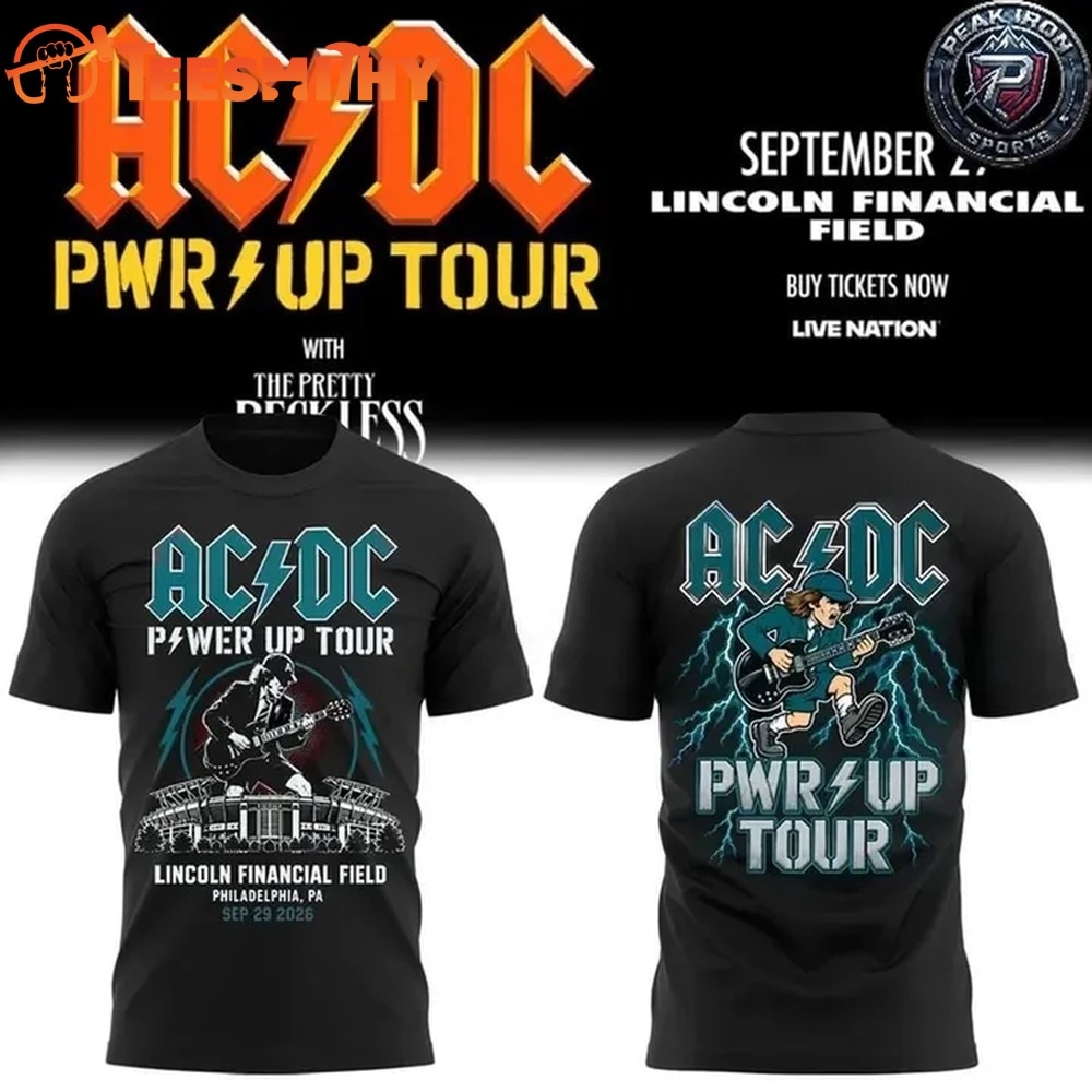 ACDC Pwr Up Tour Lincoln Financial Field Philadelphia PA Sep 29 2026 T Shirt