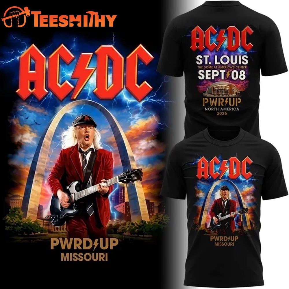ACDC PWR UP Tour St. Louis 2026 T Shirt