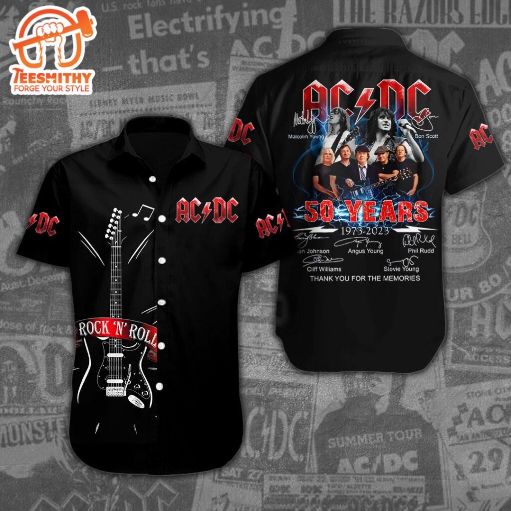 ACDC Short Sleeve Dress Shirt Summer 2025 - Teesmithy