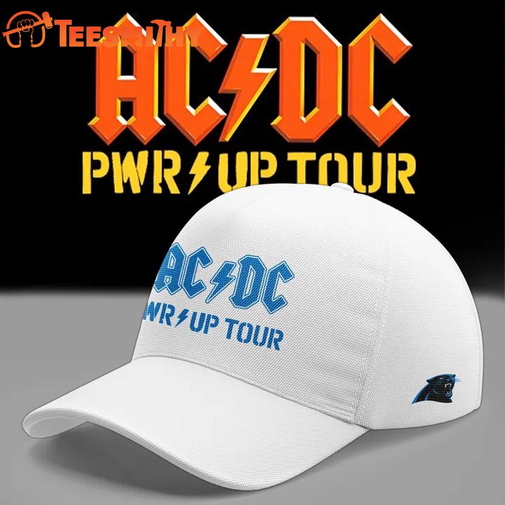 ACDC x Carolina Panthers Power Up Tour 2026 Limited Edition White Cap
