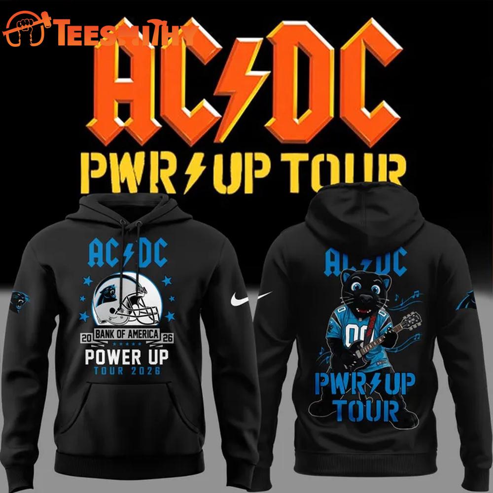 ACDC x Carolina Panthers Power Up Tour 2026 Mascot Hoodie