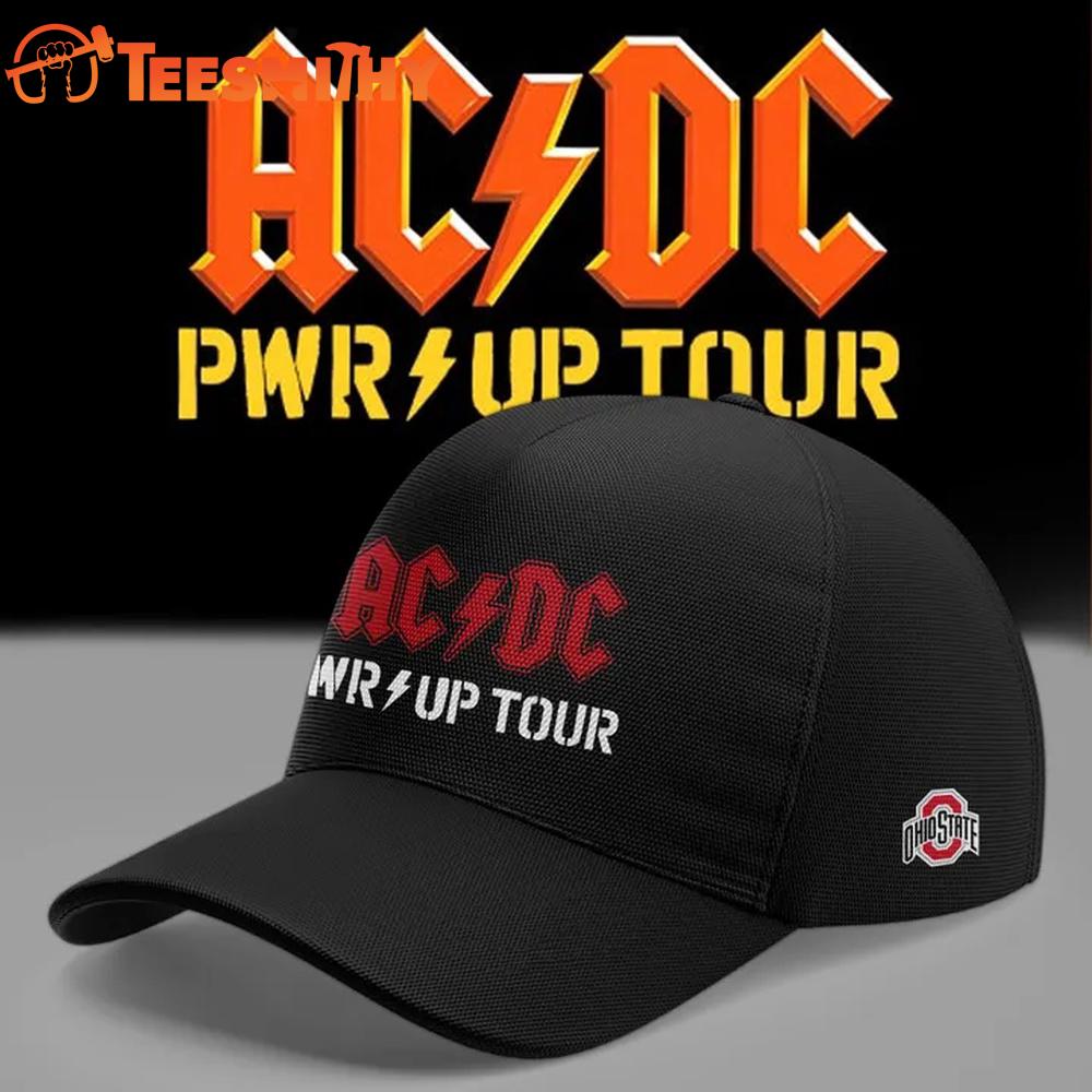 ACDC x Ohio State Buckeyes Football Mascot Power Up Tour 2026 Exclusive Black Cap