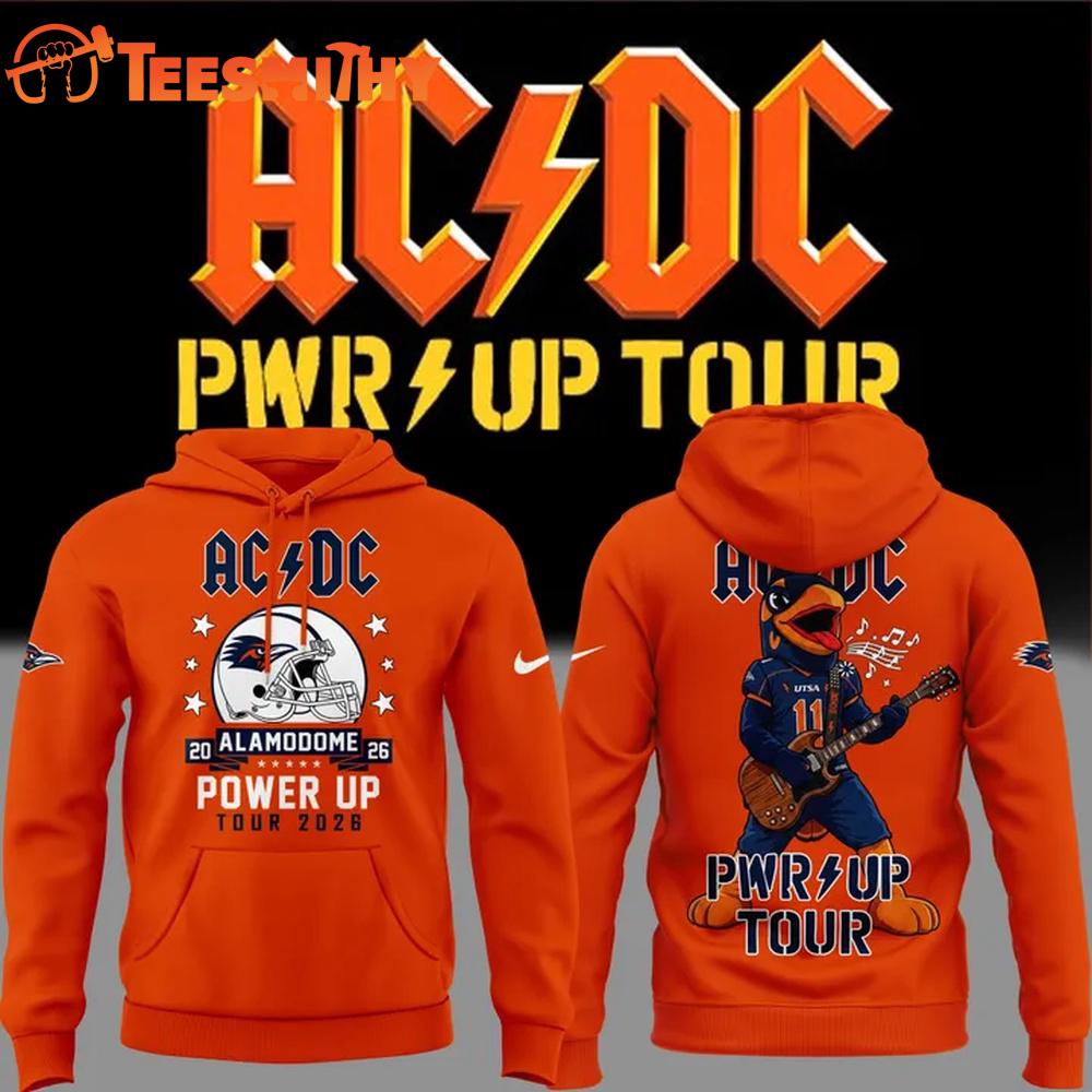 ACDC x UTSA Roadrunners Football Mascot Power Up Tour 2026 Hoodie