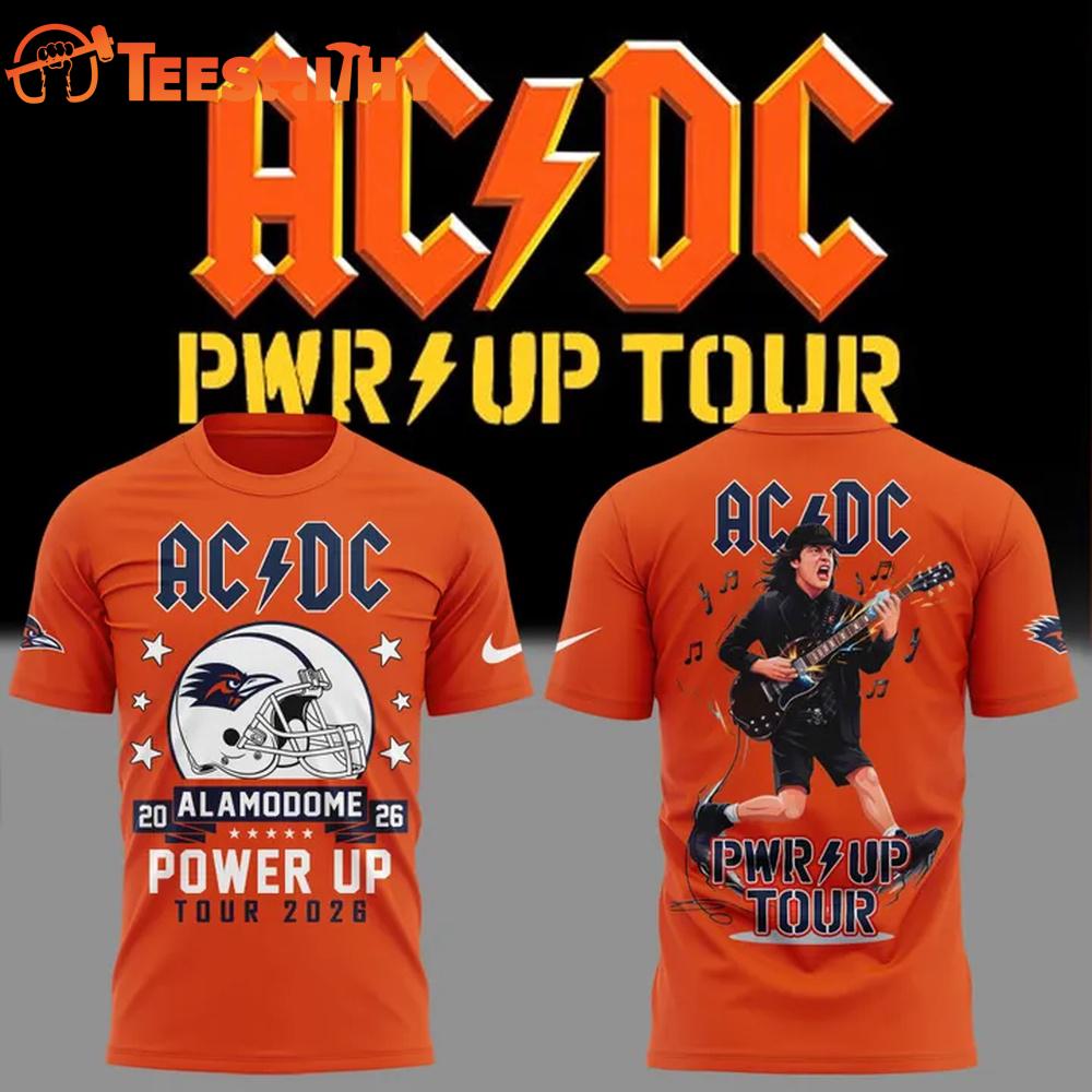 ACDC x UTSA Roadrunners Football Power Up Tour 2026 At Alamodome T Shirt