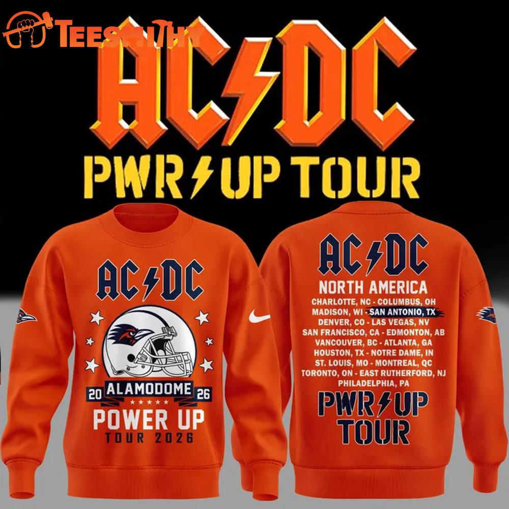ACDC x UTSA Roadrunners Football Power Up Tour 2026 Sweatshirt