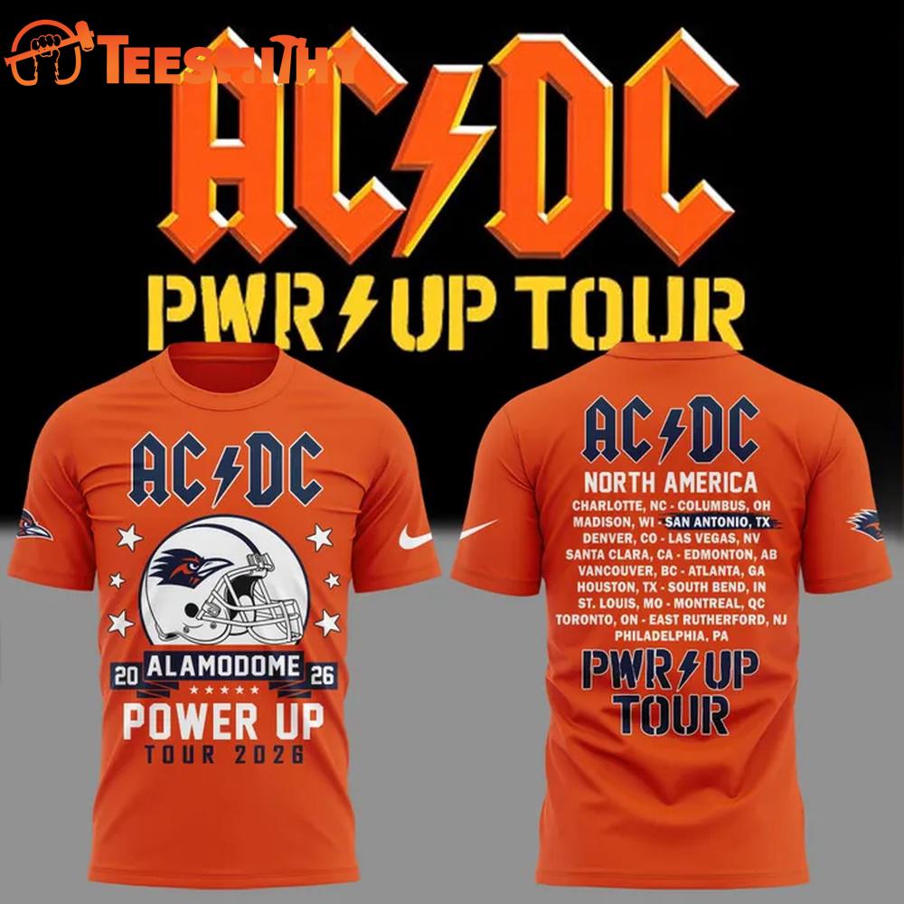 ACDC x UTSA Roadrunners Football Power Up Tour 2026 T-Shirt