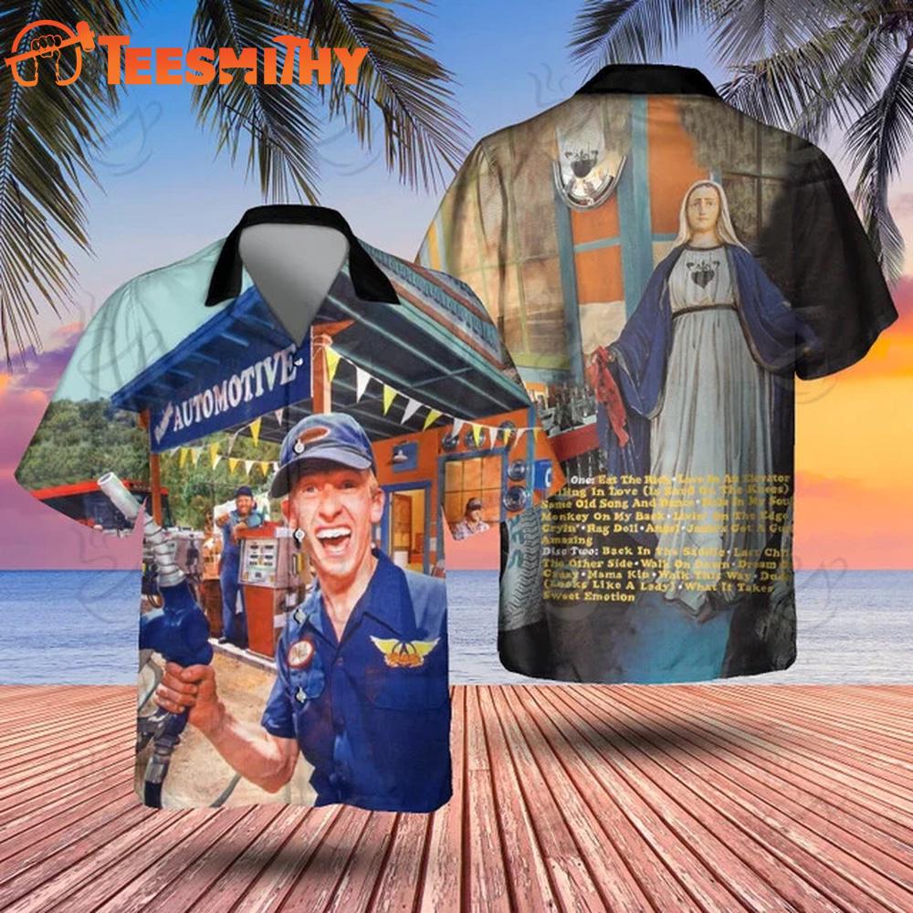 Aerosmith AUTOMOTIVE Hawaiian Shirt