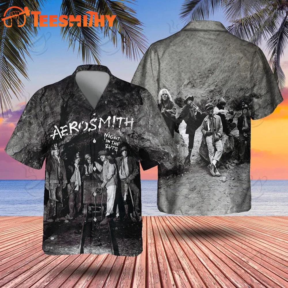Aerosmith NIGHT IN THE RUTS Hawaiian Shirt
