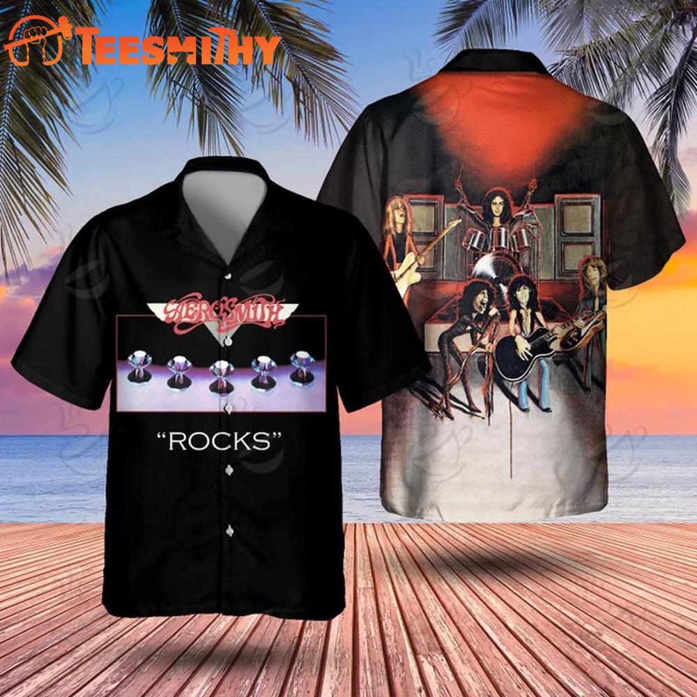 Aerosmith ROCKS Hawaiian Shirt