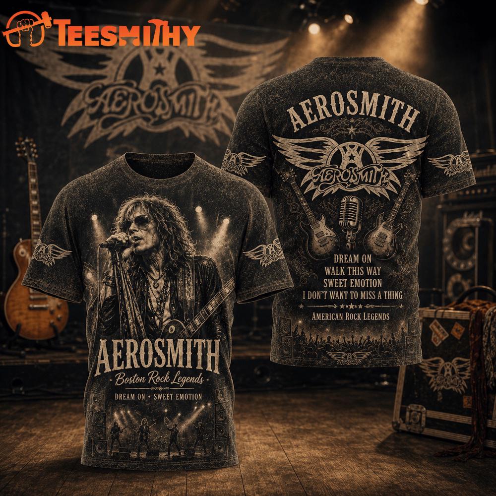 Aerosmith Timeless Music Icon 3D Shirt