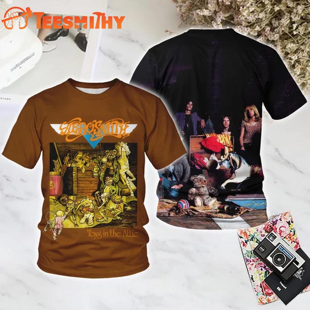 Aerosmith Toys in the Attic All Over Printed T Shirt