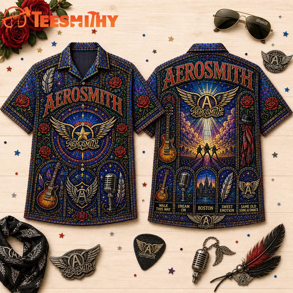 Aerosmith Vintage Music Summer Hawaiian Shirt