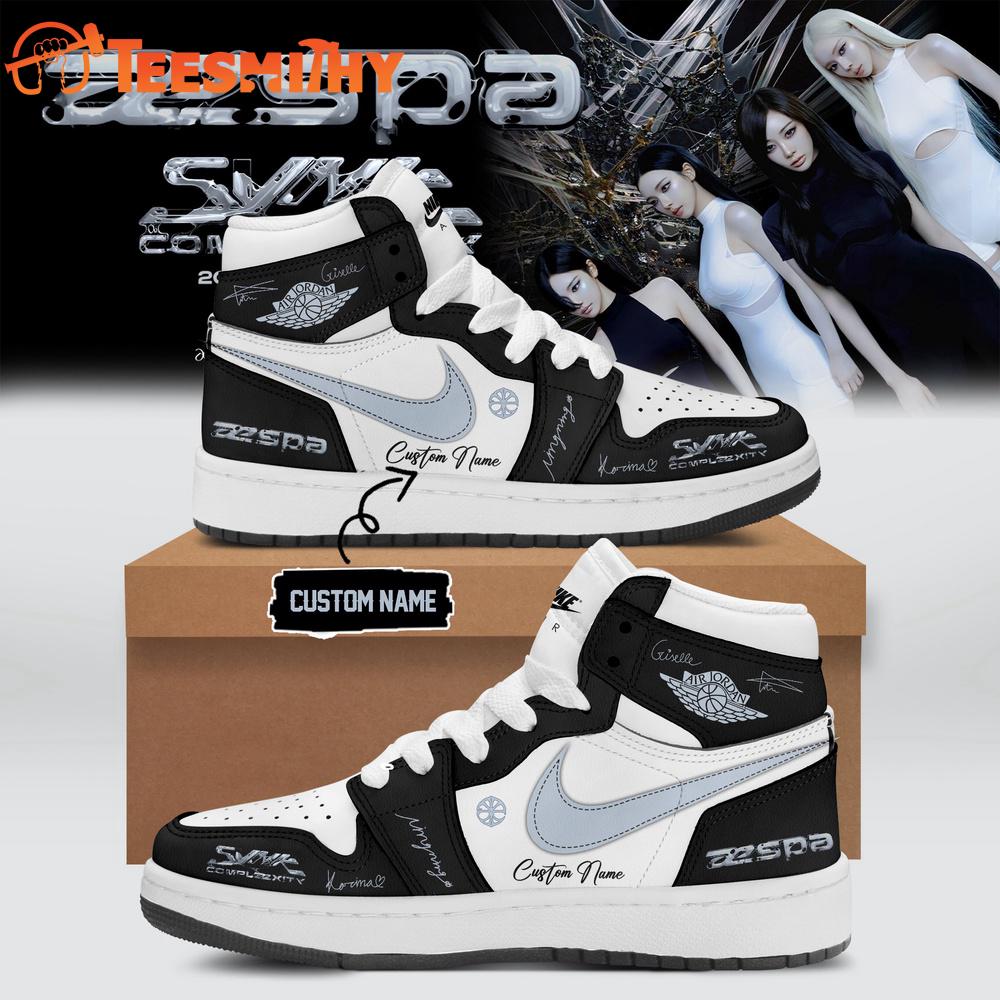 AESPA LIVE TOUR SYNK COMPLaeXITY Signature 2026 Black Air Jordan 1 Shoes