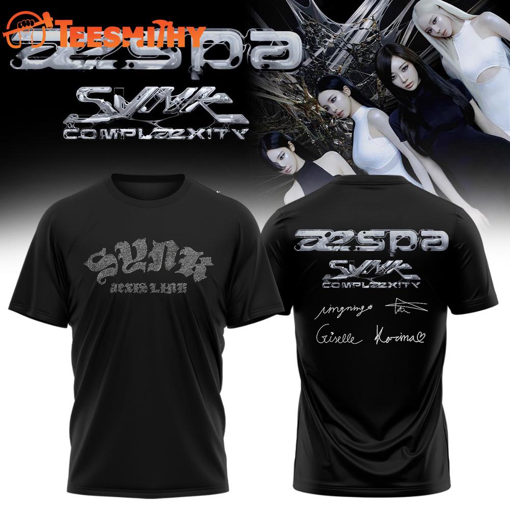 AESPA LIVE TOUR SYNK COMPLaeXITY Signature 2026 Limited Edition T Shirt