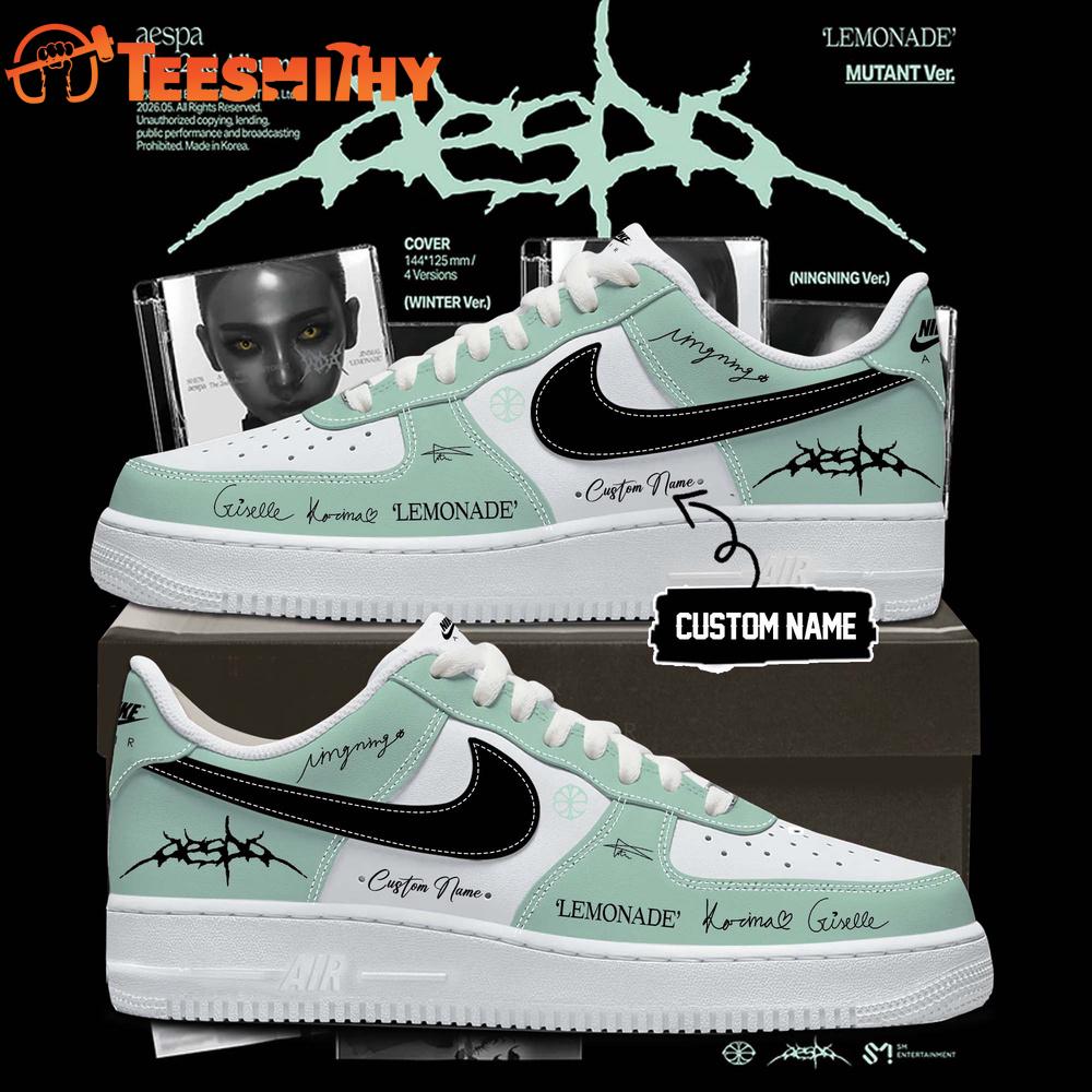 Aespa The 2nd Album LEMONADE 2026 Air Force 1 Shoes