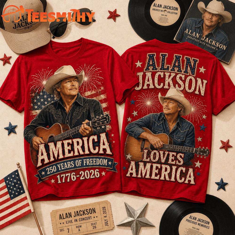 Alan Jackson America 250 Years of Freedom Tribute T Shirt