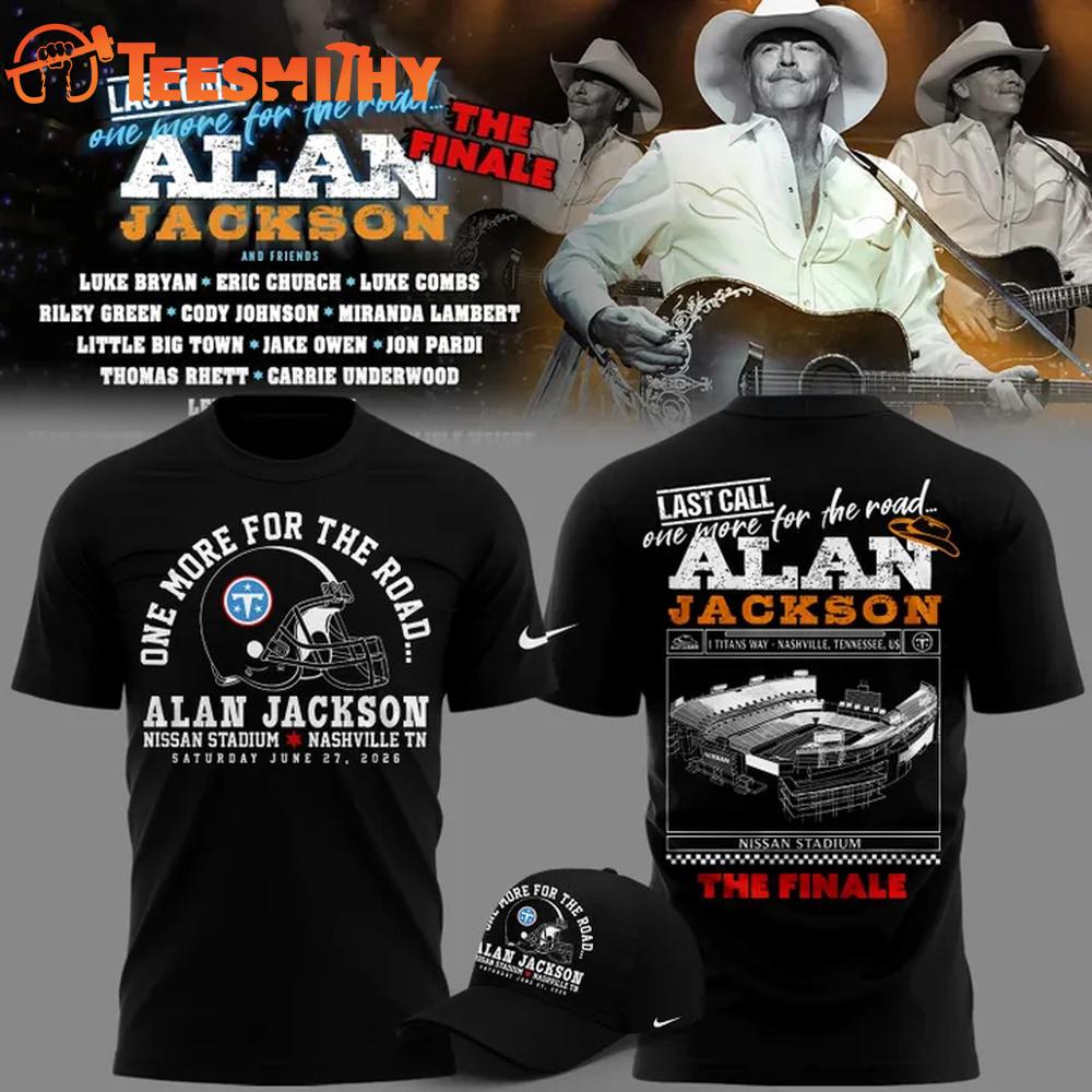 Alan Jackson x Tennessee Titans Last Call... The Finale 2026 Exclusive Version Black T Shirt