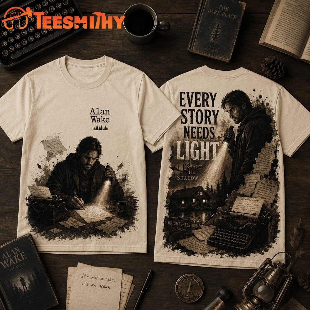 Alan Wake Every Story Needs Light 3D Shirt