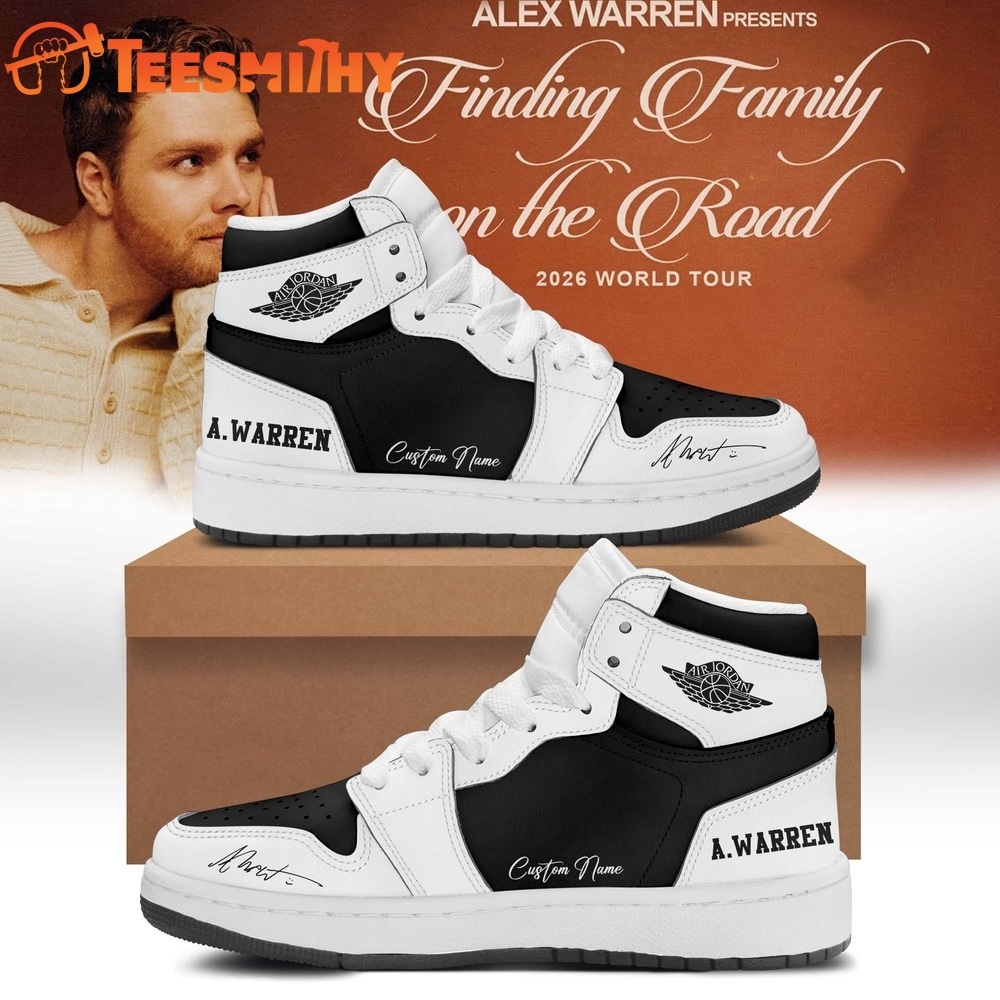 Alex Warren’s Little Orphan Alex Tour 2026 Black Air Jordan 1 Shoes