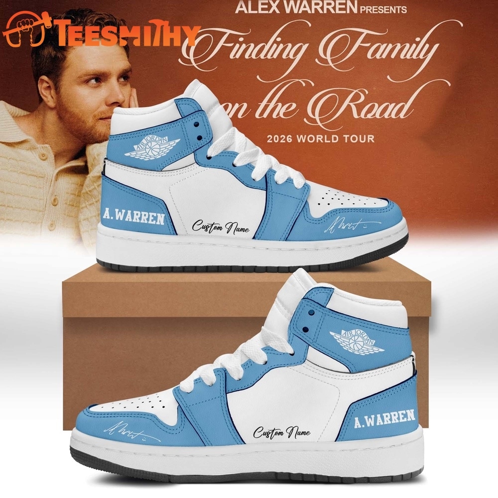 Alex Warren’s Little Orphan Alex Tour 2026 Blue Air Jordan 1 Shoes