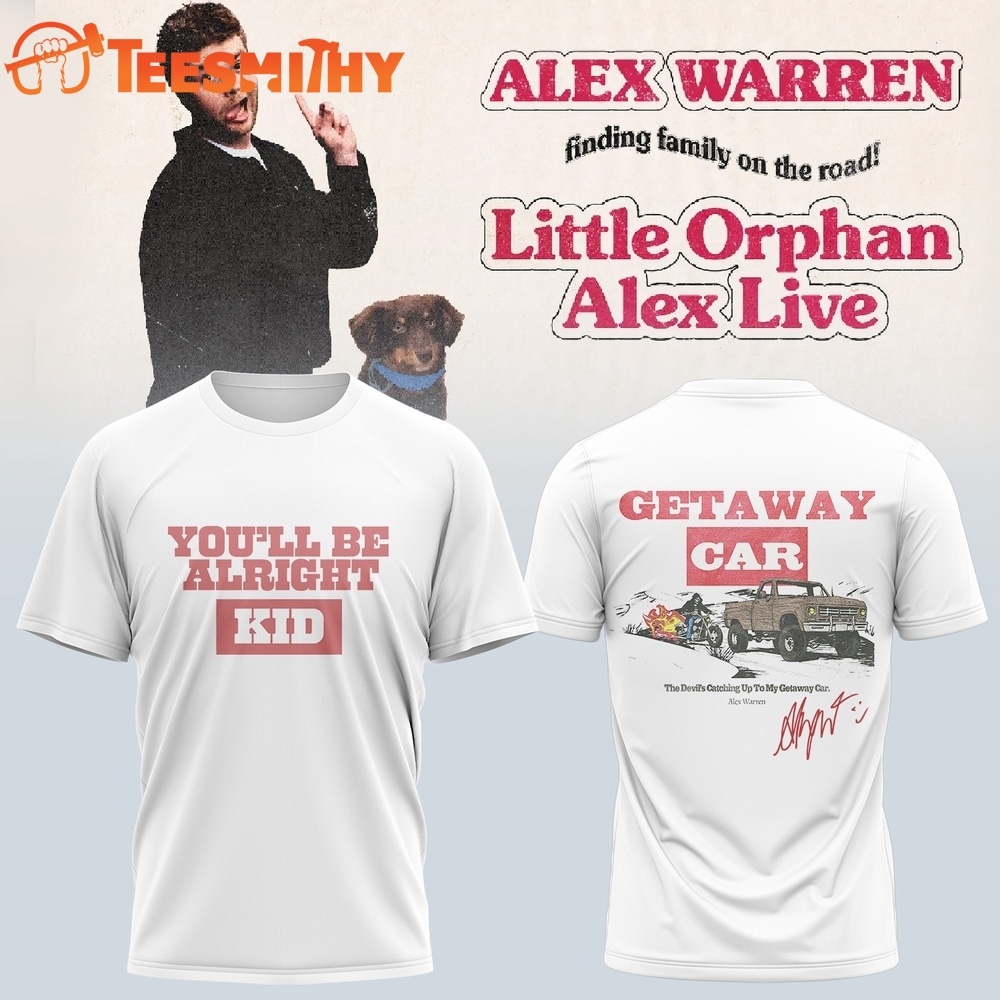 Alex Warren’s Little Orphan Alex Tour 2026 New Design 3D Shirt