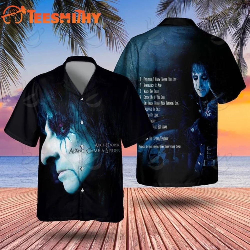 Alice Cooper ALONG CAME A SPIDER Hawaiian Shirt