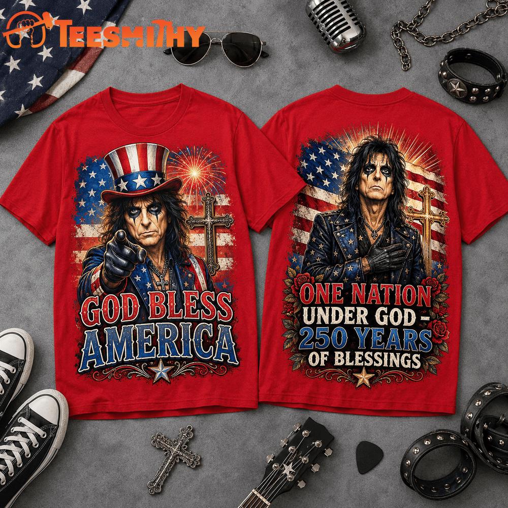Alice Cooper God Bless America 3D Shirt