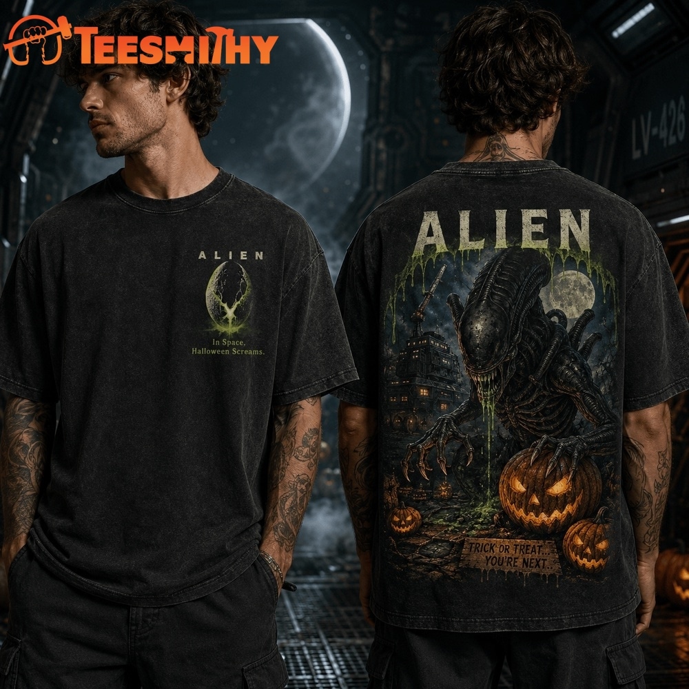 Alien Halloween In Space, Halloween Screams 2026 3D Shirt