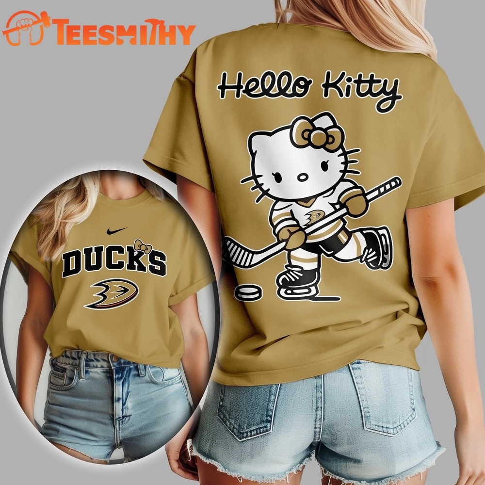 Anaheim Ducks NHL x Hello Kitty Unisex 3D Shirt