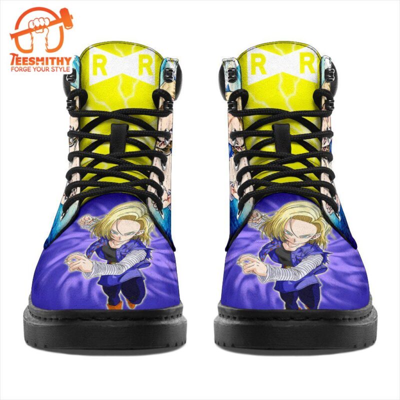 Android 18 Dragon Ball Boots Shoes Anime Custom Idea - Teesmithy