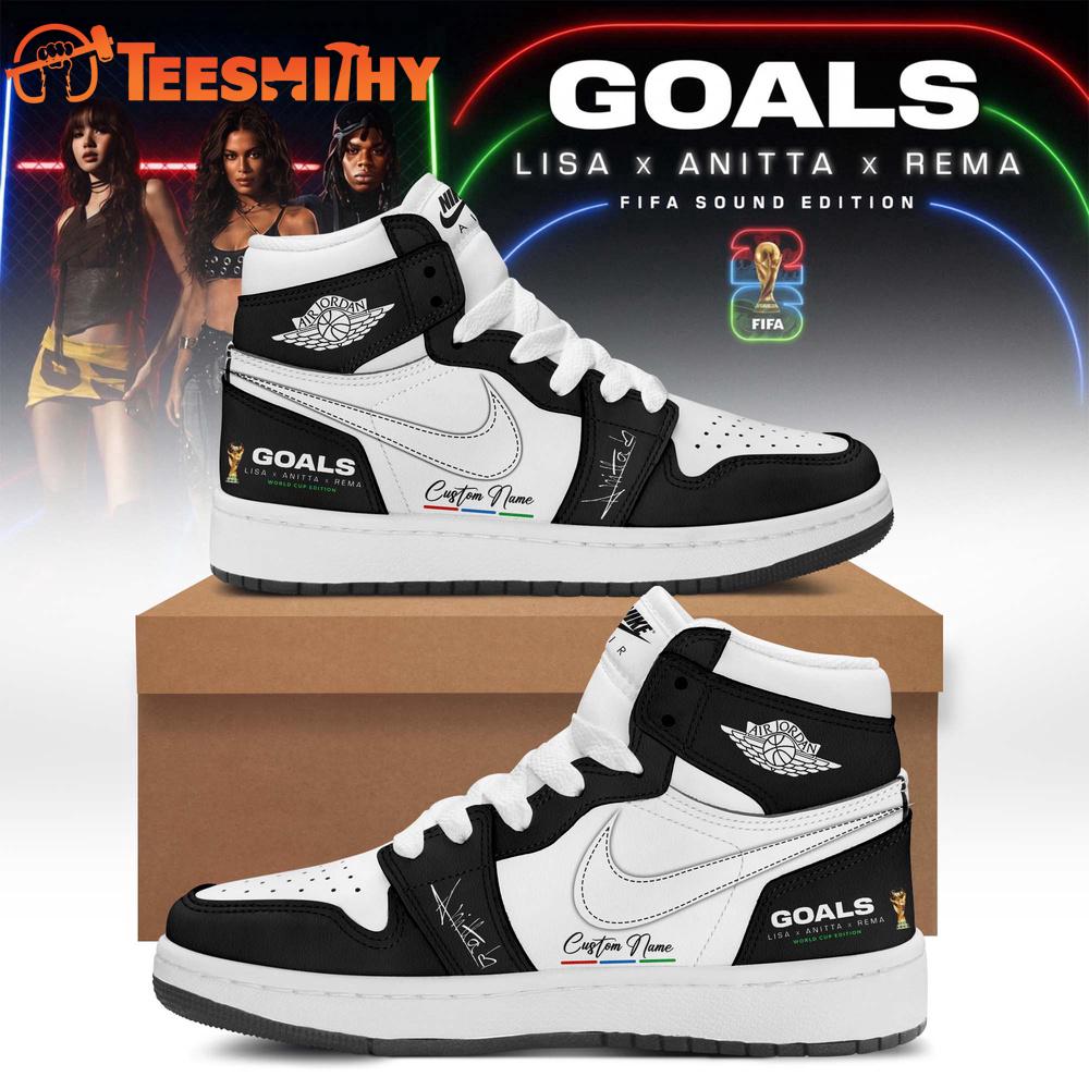 Anitta Goals FIFA World Cup 2026 Black Air Jordan 1 Shoes