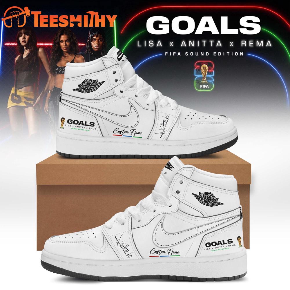 Anitta Goals FIFA World Cup 2026 White Air Jordan 1 Shoes