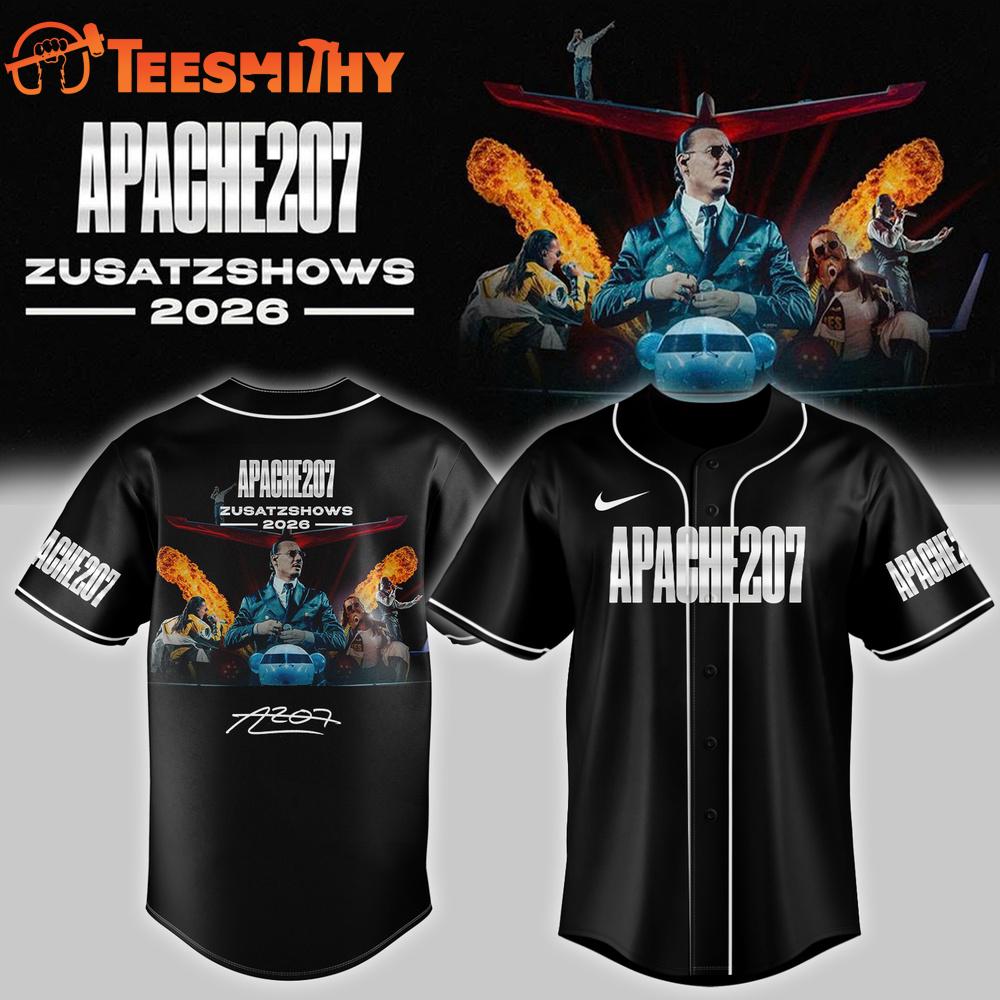 Apache 207 Arena Tour 2026 Zusatzshows Limited Edition Signature Baseball Jersey