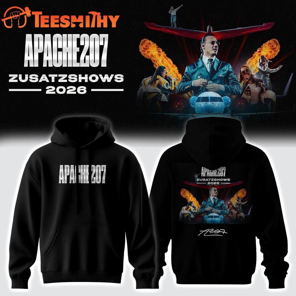 Apache 207 Arena Tour 2026 Zusatzshows Limited Edition Signature Black Hoodie