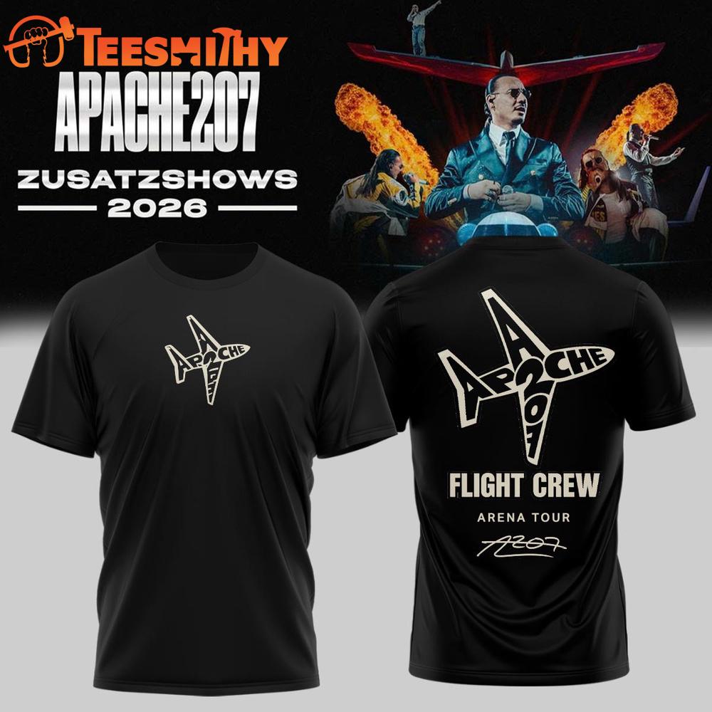 Apache 207 Arena Tour 2026 Zusatzshows Signature New Design T Shirt