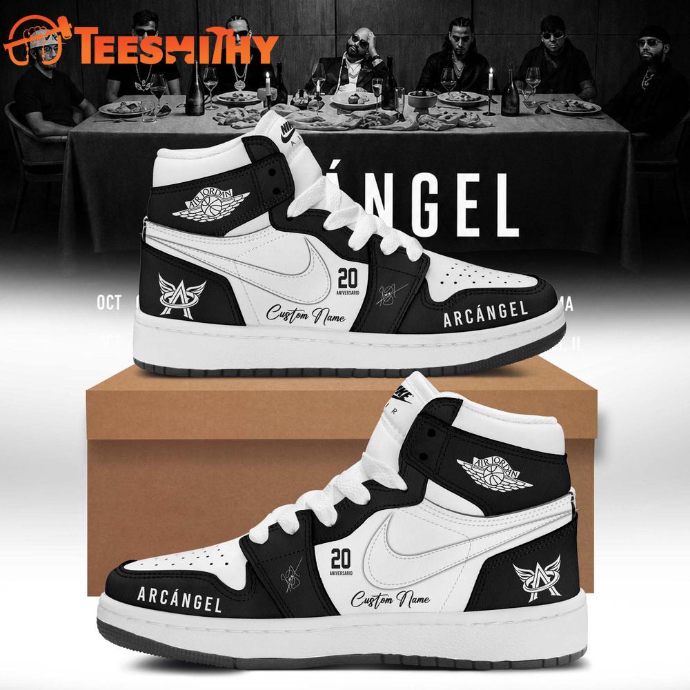 Arcangel La 8va Maravilla World Tour 2026 Signature Black Air Jordan 1 Hightop Shoes