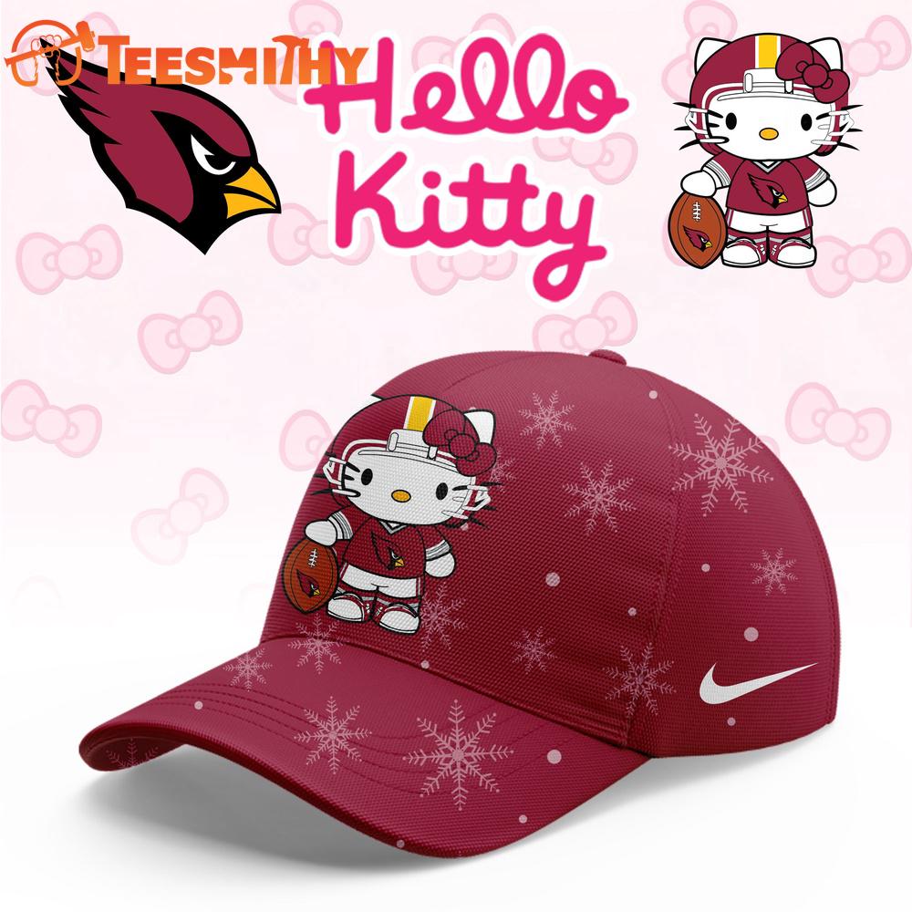 Arizona Cardinals 2025 Football Christmas Hello Kitty Limited Cap Arizona Cardinals 2025 Football Christmas Hello Kitty Limited Cap