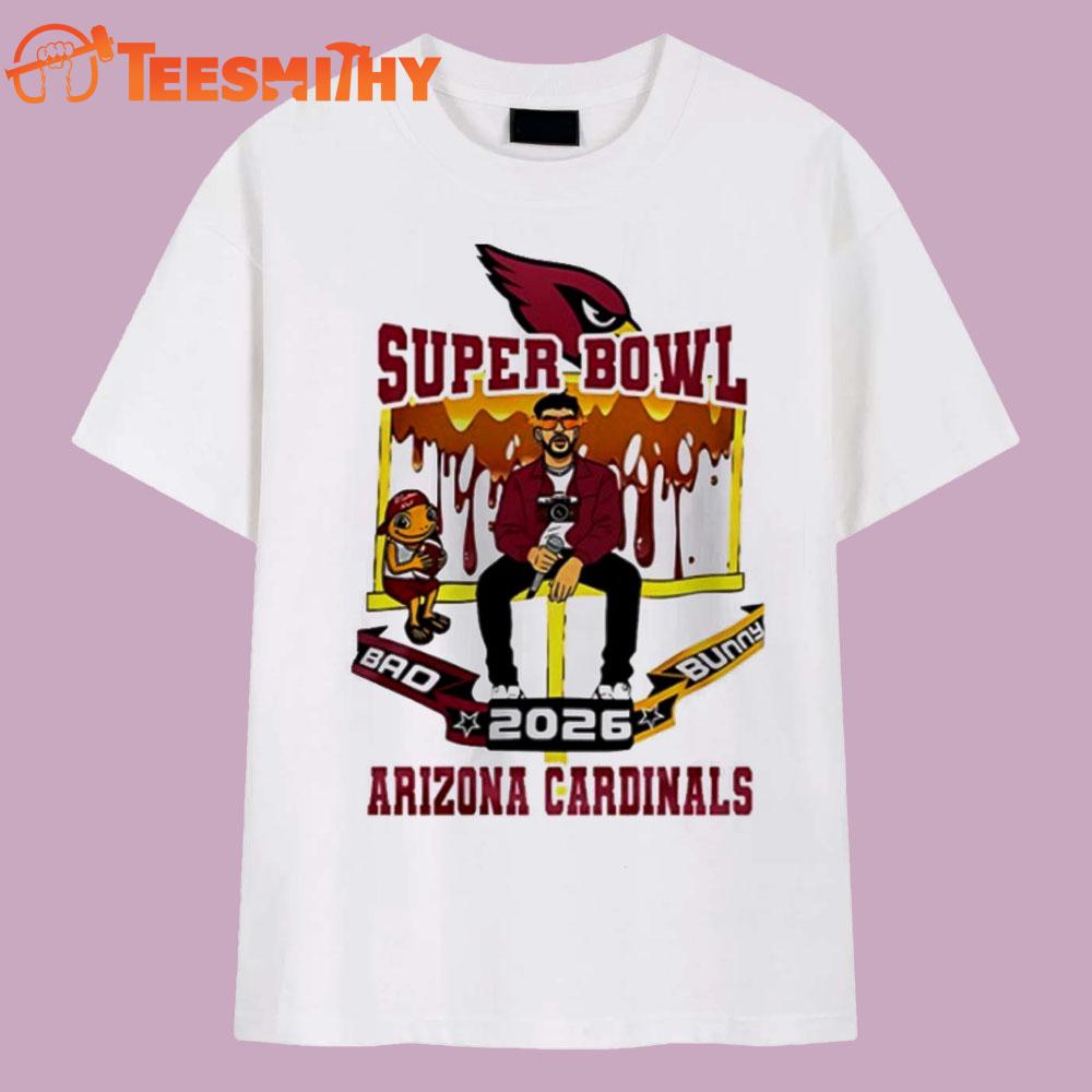 Arizona Cardinals 2026 NFL Bad Bunny Super Bowl LX Vintage T Shirt