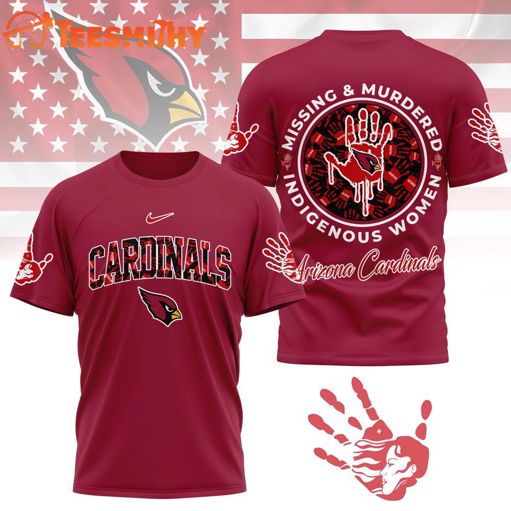 Arizona Cardinals 2026 NFL Missing Murdered Indigenous Women Awareness 3D Shirt