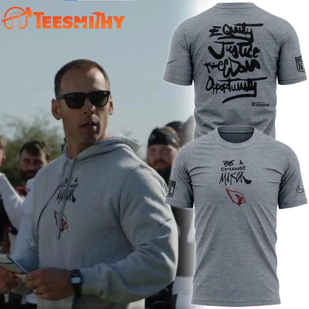 Arizona Cardinals Be A Change Maker 2026 Limited 3D Shirt Arizona Cardinals Be A Change Maker 2026 Limited 3D Shirt
