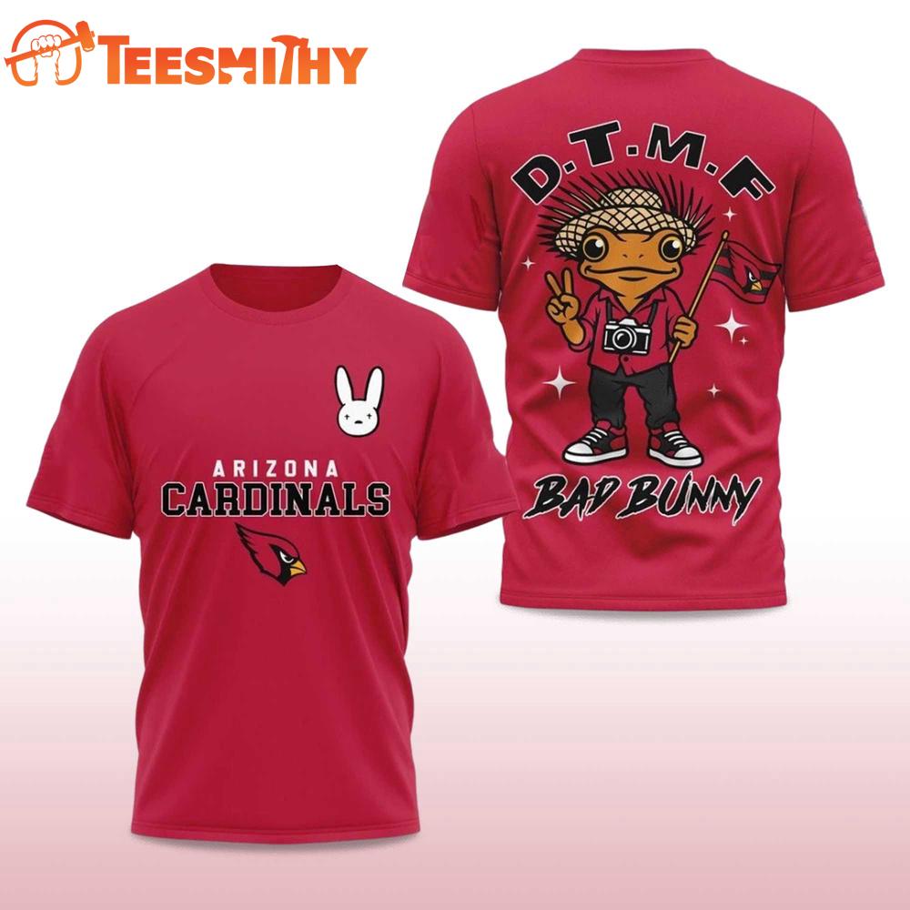 Arizona Cardinals Football Bad Bunny 2026 Super Bowl LX Limited Edition 3D Shirt