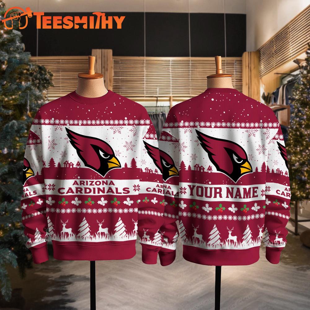 Arizona Cardinals NFL Snow Ugly Christmas Sweater