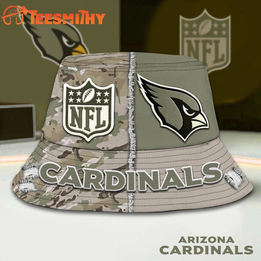 Arizona Cardinals NFL Veterans US Army Bucket Hat