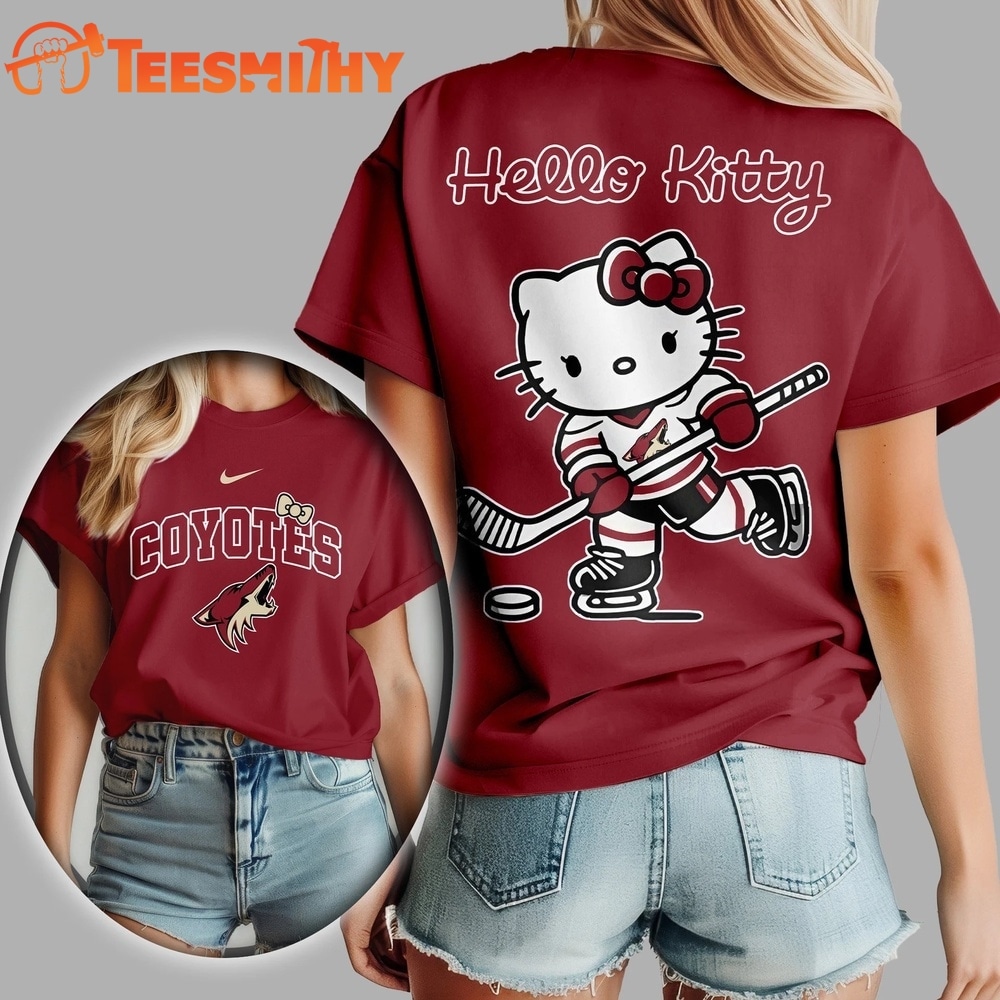 Arizona Coyotes NHL x Hello Kitty Unisex 3D Shirt