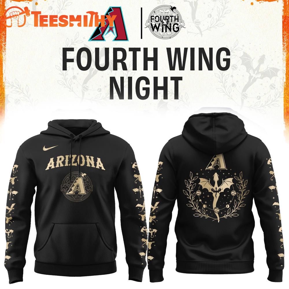 Arizona Diamondbacks Fourth Wings Night 2026 Black Hoodie Shirt