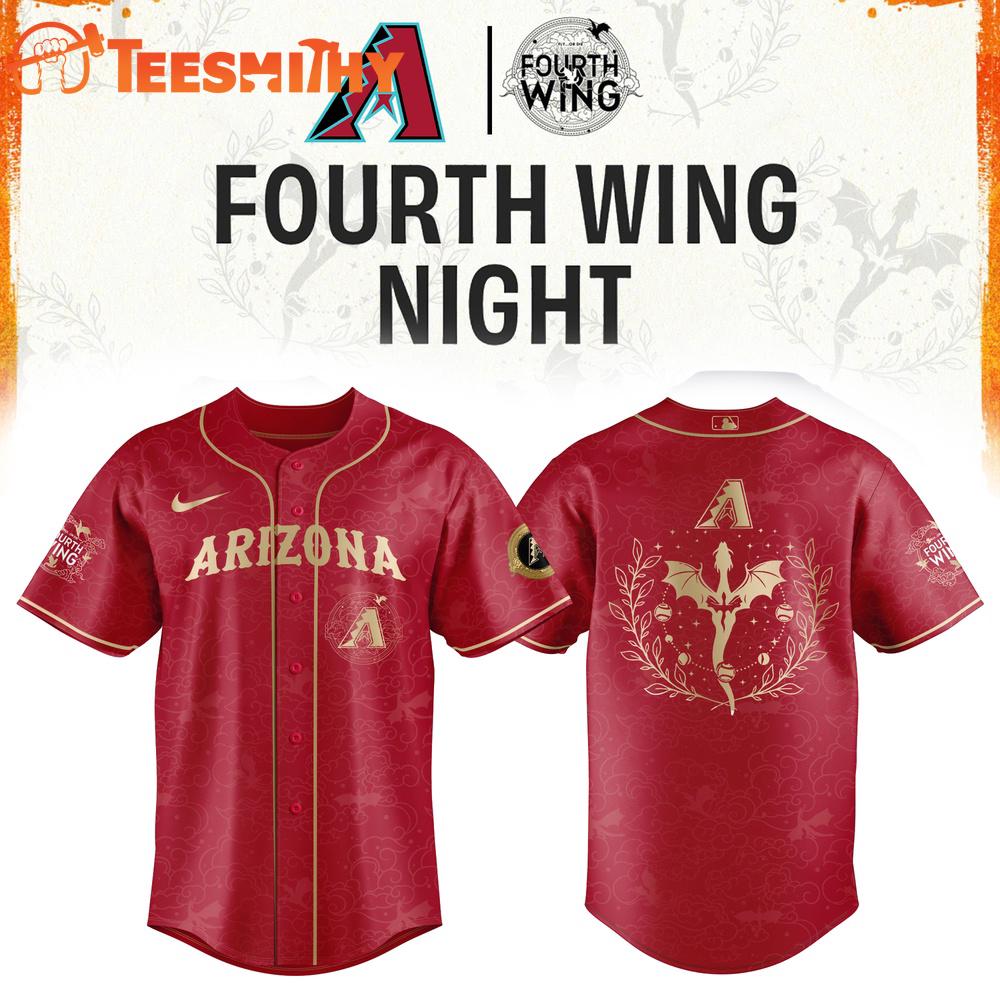 Arizona Diamondbacks Fourth Wings Night 2026 Red Baseball Jersey