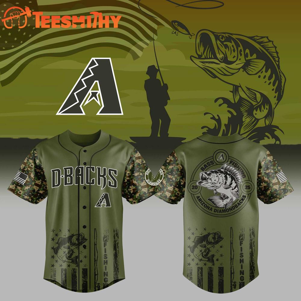 Arizona Diamondbacks x Bass Fishing Limited Edition Custom Baseball Jersey